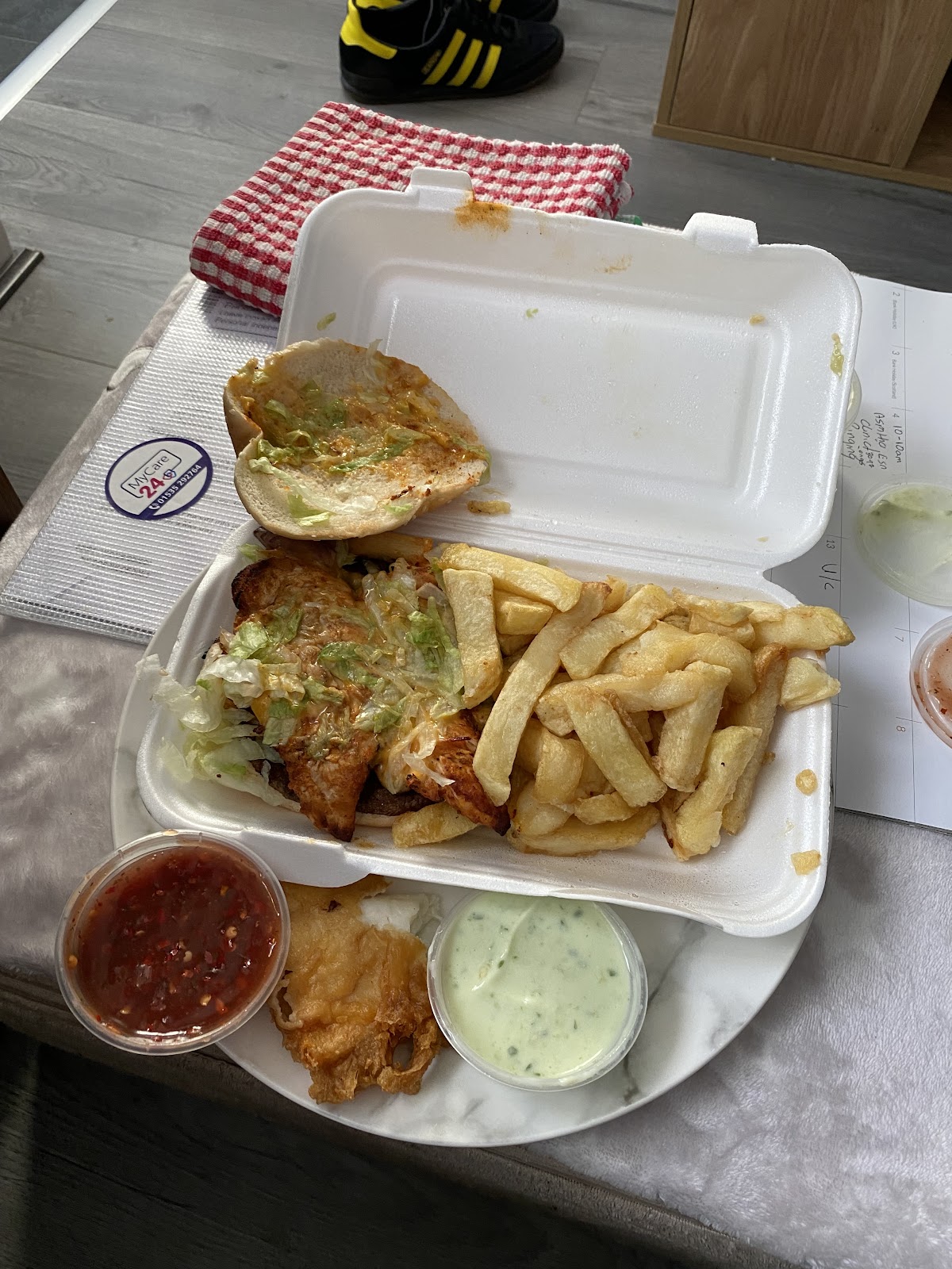 Fresh cooked food